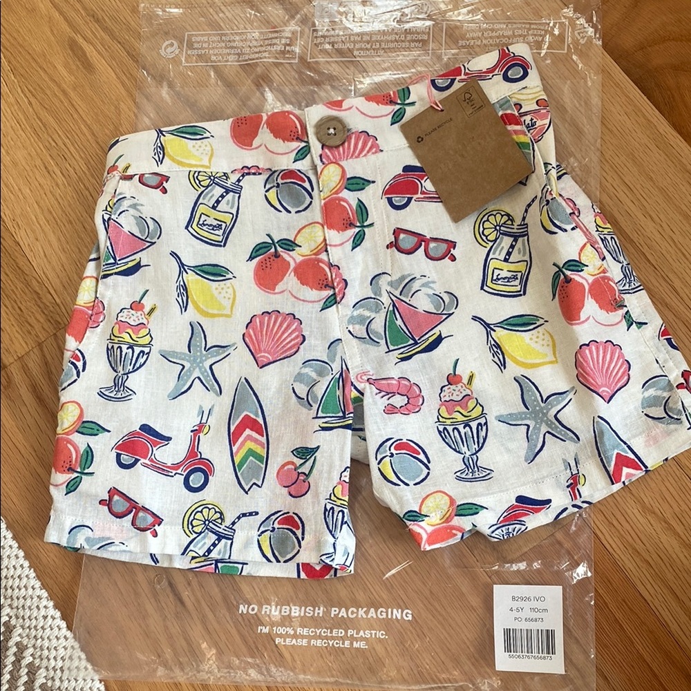 Mini Boden Multicolor Patterned Shorts